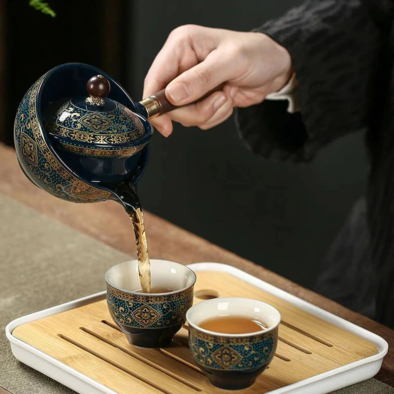 Ensemble thé chinois Gongfu portable avec sac cadeau