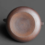Théière style japonais en poterie grossière, artisanale.