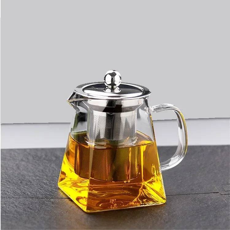 théières Fusion Moderne - Théière Verre Infuseur Métal 350ml : Élégance et Simplicité - REFLEXESAIN 350ml REFLEXESAIN