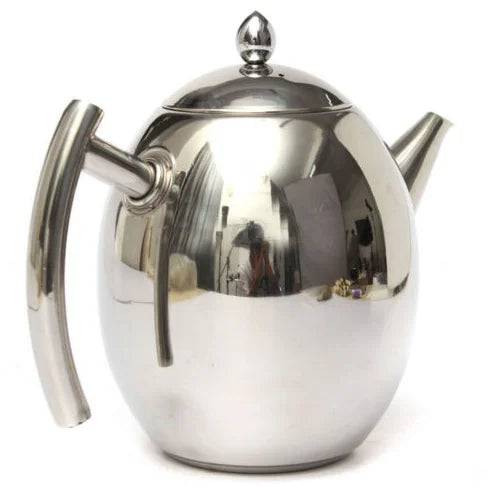 théières Bulle d'Argent - Théière Inox Grise à Infuseur Amovible 1.5L : Durable et Élégante - REFLEXESAIN Argenté 1.5L REFLEXESAIN